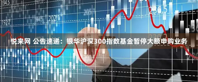 悦来网 公告速递：银华沪深300指数基金暂停大额申购业务
